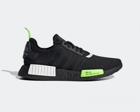 Adidas NMD R1 Core Black Signal Green Cloud White Shoes EF4268