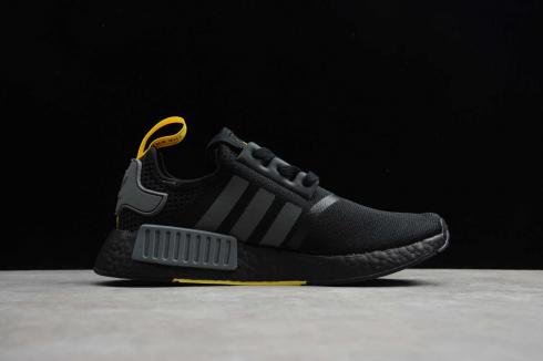 Adidas NMD R1 Core Black Yellow Cloud White Running Shoes B8303