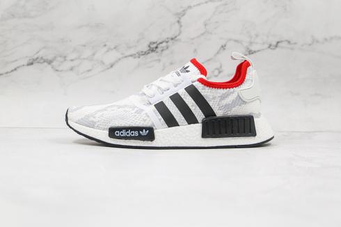 Adidas NMD R1 STLT Footwear White Core Black Scarlet FV3874