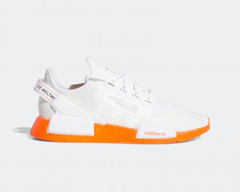 Adidas NMD R1 V2 Cloud White Solar Red FX3902