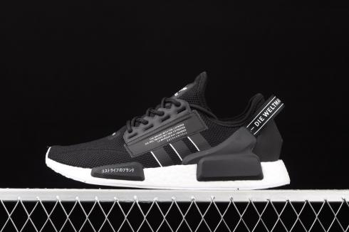 Adidas NMD R1 V2 Core Black Cloud White Shoes GW7690