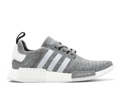 Adidas Nmd r1 Glitch Dark Solid White Grey BB2886