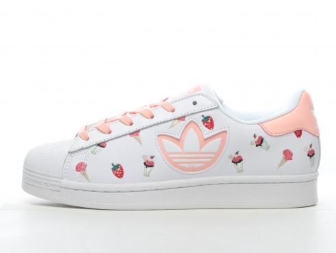 Adidas Originals Superstar Cloud White Pink Shoes HO5667