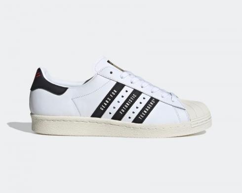 Adidas Superstar 80s Human Made Core Black Cloud White Off White FY0728