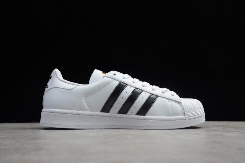 Adidas Superstar Black White Gold Shoes EF1627