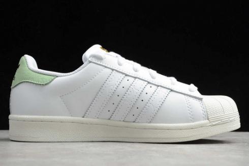 Adidas Superstar White Green Metallic Gold FW3571