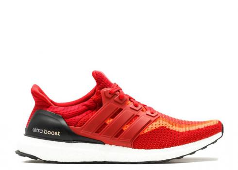 Adidas Ultraboost 2.0 Red Gradient Core Black Solar Power AQ4006