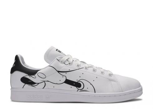 Adidas Mickey Mouse X Stan Smith Black & White Core Cloud FW2895