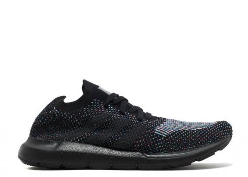 Adidas Swift Run Primeknit Black Multicolor Core Grey CG4127