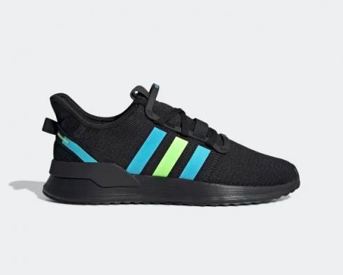 Adidas U Path Run Black Blue Green Running Shoes EG5330