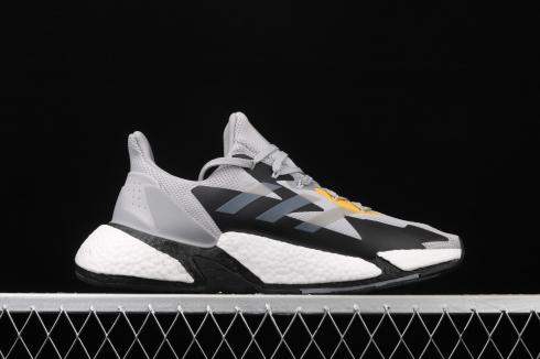 Adidas X9000L4 Boost Light Grey Black Yellow FW8414