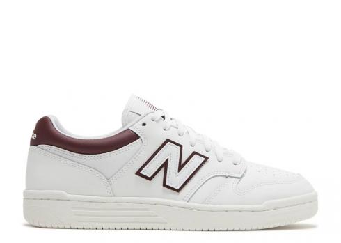 New Balance 480 White Burgundy BB480LDB