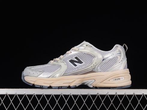 New Balance 530 White Silver Metallic Moonbeam MR530VS