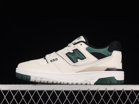 New Balance 550 Sea Salt Pine Green Black BB550VTC