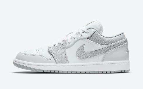 Air Jordan 1 Low Elephant Print White Neutral Grey DH4269-100