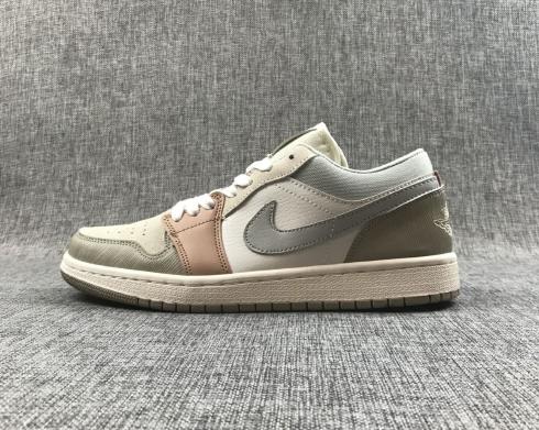 Air Jordan 1 Retro Low Grey Pink White Basketball Shoes CU2805-200