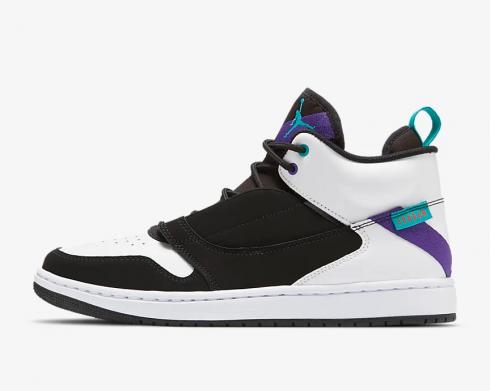 Air Jordan Fadeaway White Dark Concord Black Purple AO1329-100