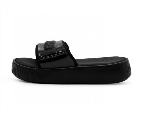 Puma Platform Fashion Black Womens Slides Shoes 369414-01