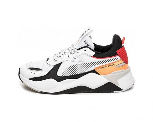 Puma RS-X Tracks Sneakers White Black Orange Mens Shoes 369332-02