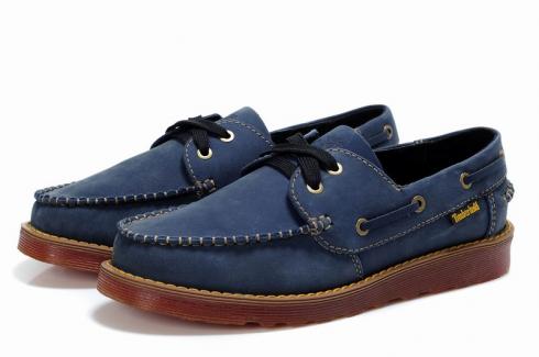 Dark Blue Timberland Classic 2-eye Handsewn Shoes For Men