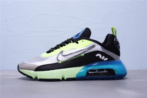 Nike Air Max 2090 Black Green Blue Running Shoes CN7664-700