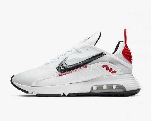 Nike Air Max 2090 Brushstroke White University Red Black DA4304-100