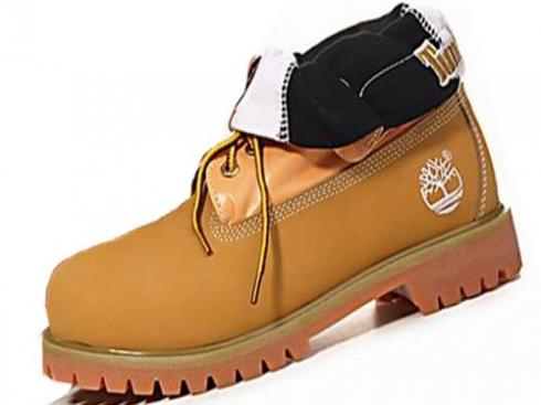 Timberland For Men Roll Top Boots Wheat Brown