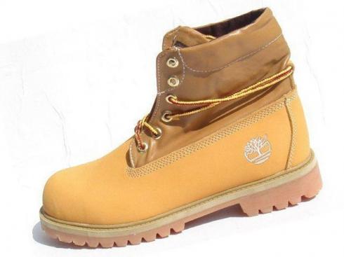 Timberland Mens Wheat Brown Roll-top Boots