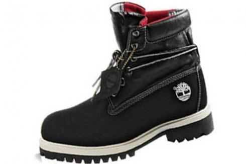 Timberland Roll-top Boots For Men Black Red