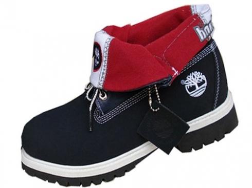 Timberland Roll-top Boots Men Black Red