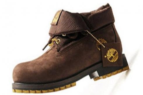 Timberland Roll-top Boots Men Brown Gold