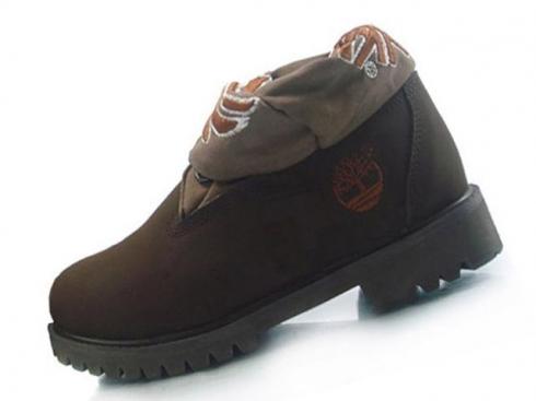 Timberland Roll-top Boots Mens Chocolate