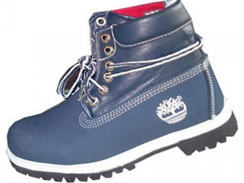 Timberland Roll Top Boots For Men Blue Red