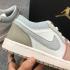 Air Jordan 1 Retro Low Grey Pink White Basketball Shoes CU2805-200