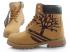 Wheat Black Timberland Custom Boots Men